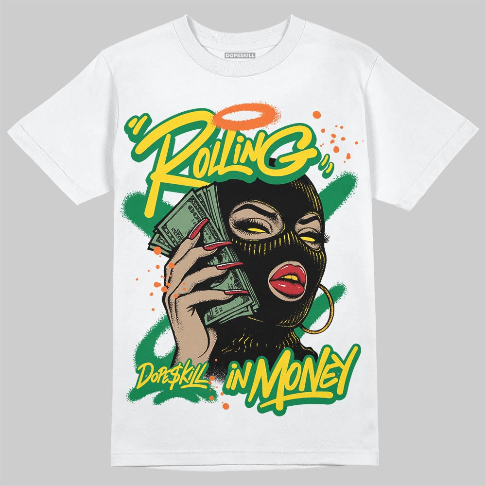 Green Collection superstreetwear T-Shirt Rolling in Money Graphic