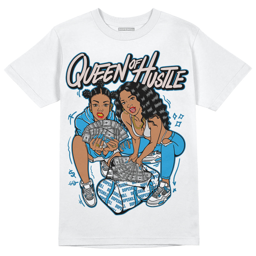 Military Blue 4s superstreetwear T-Shirt Queen Of Hustle Graphic