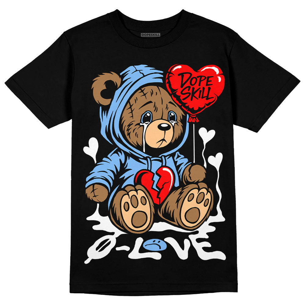 Powder Blue 9s superstreetwear T-Shirt Broken Bear Graphic