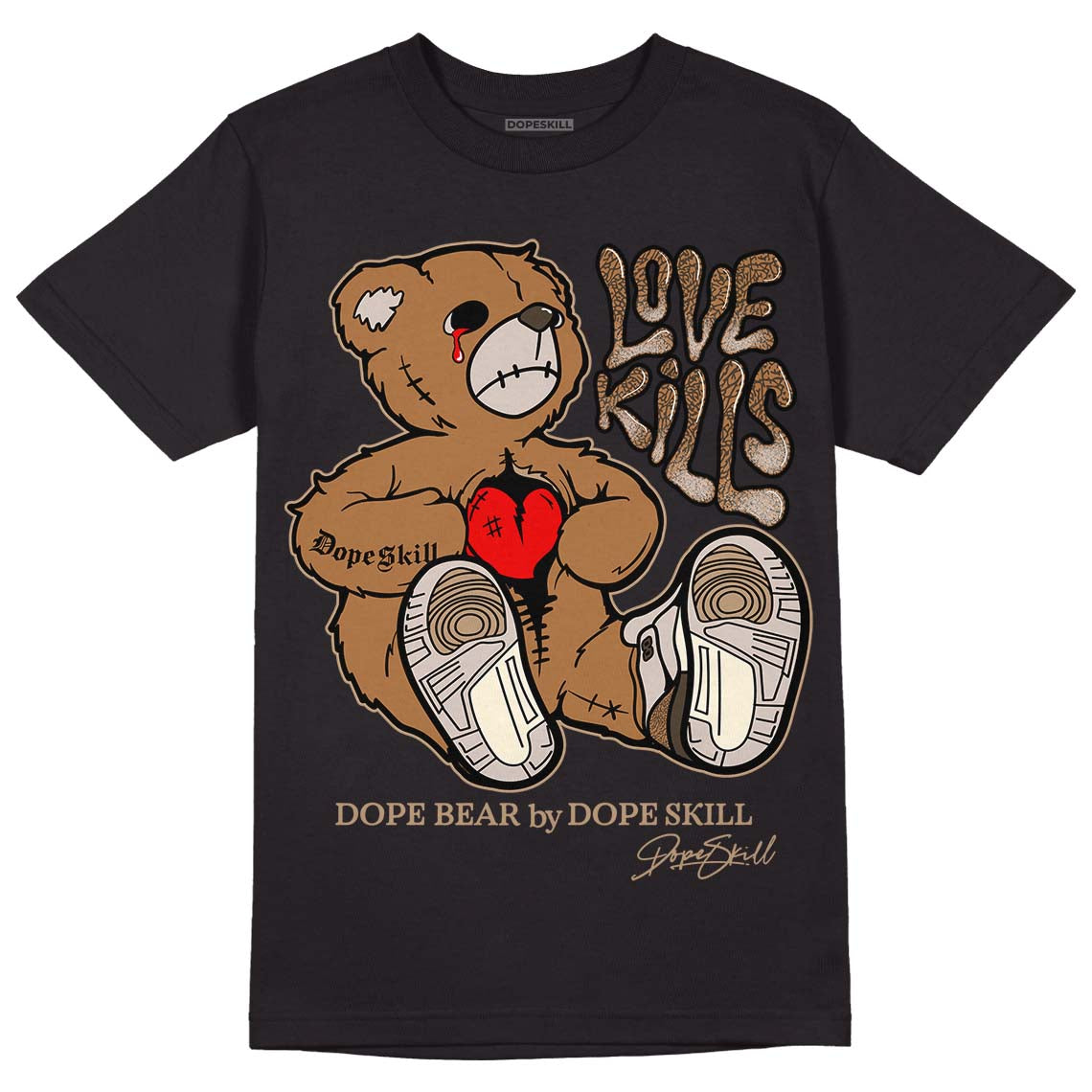 Palomino 3s superstreetwear T-Shirt Love Kills Graphic