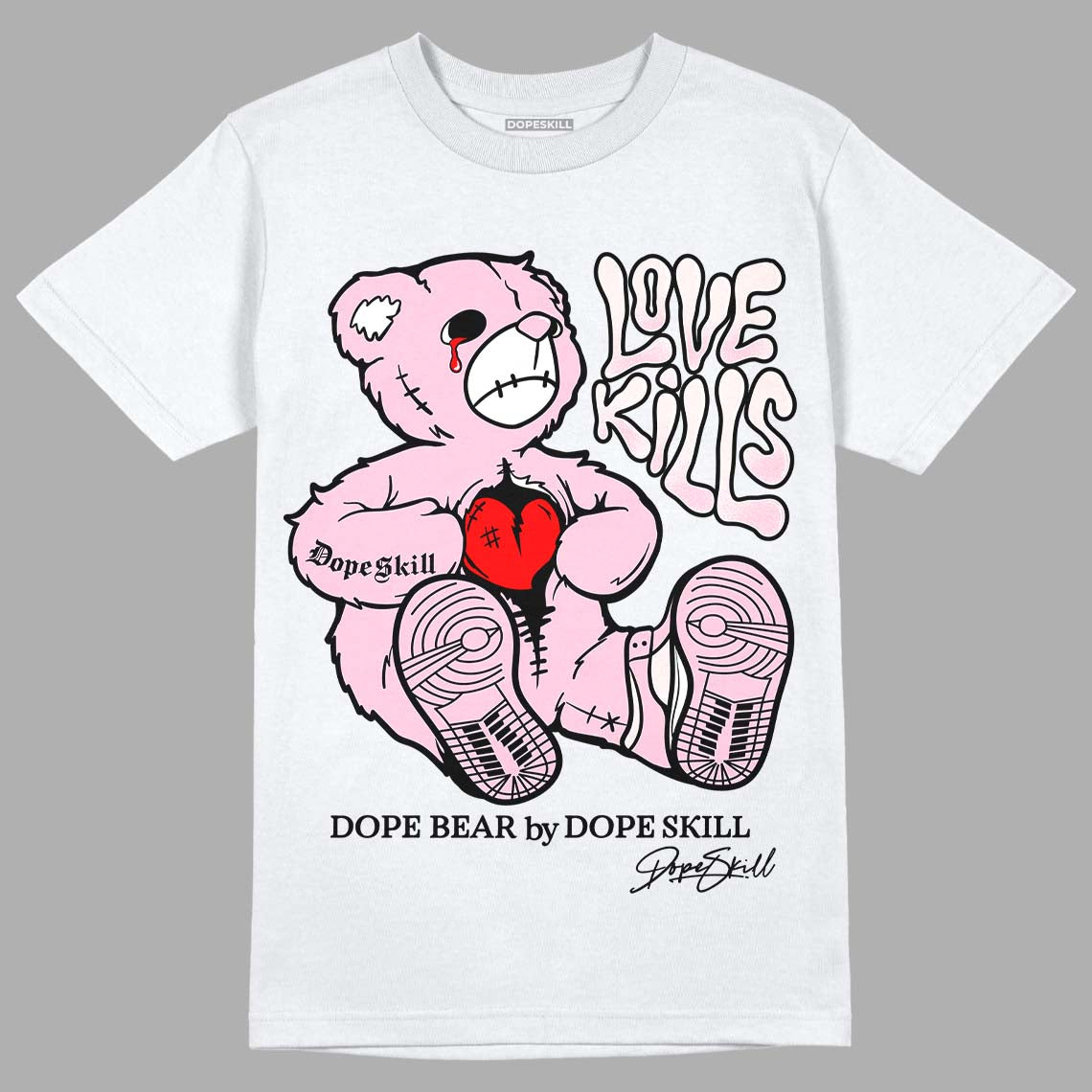 Dunk Low Pink Foam superstreetwear T-Shirt Love Kills Graphic