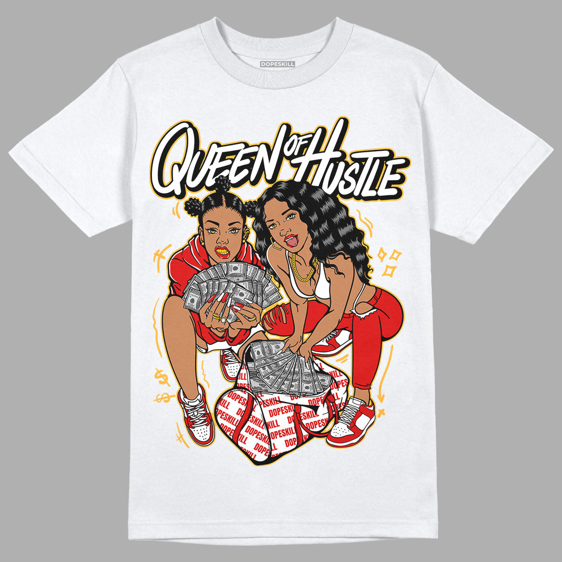 Dunk Low Gym Red superstreetwear T-Shirt Queen Of Hustle Graphic