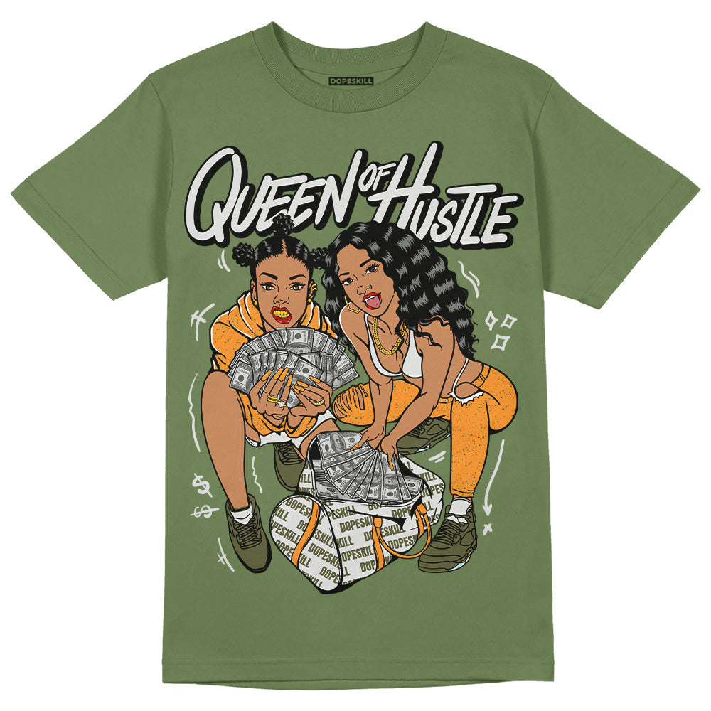Olive 5s superstreetwear Olive T-shirt Queen Of Hustle Graphic