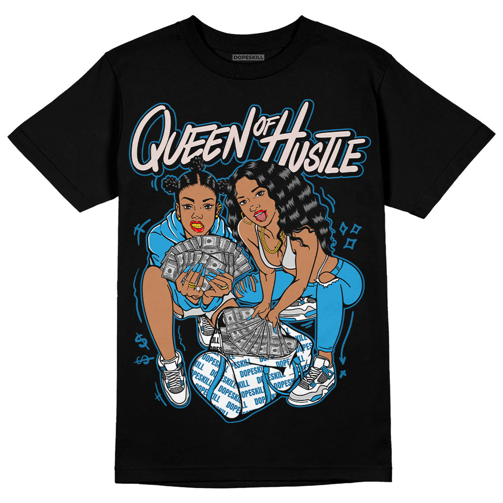 Military Blue 4s superstreetwear T-Shirt Queen Of Hustle Graphic