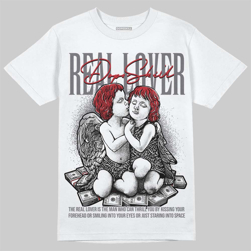 Cement Grey 3s superstreetwear T-Shirt Real Lover Graphic