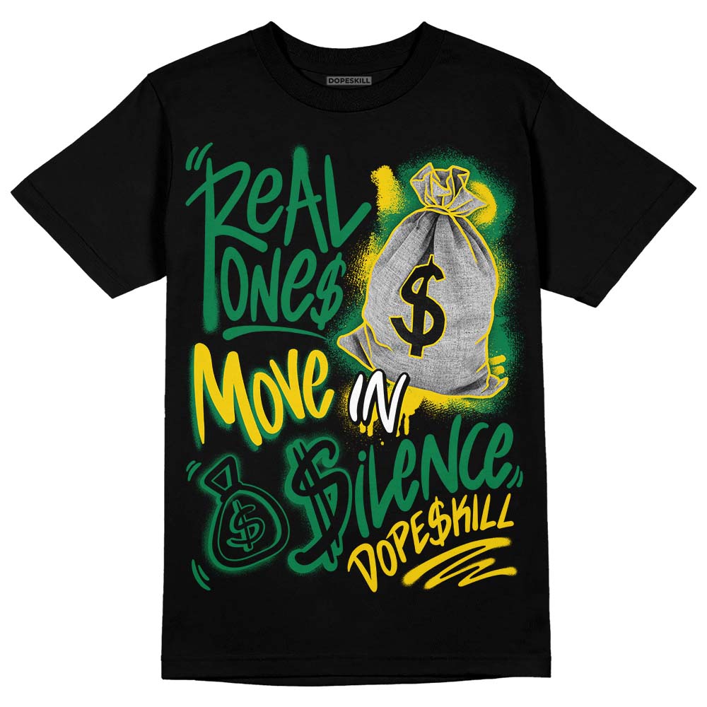 Green Collection superstreetwear T-Shirt Real Ones Move In Silence Graphic