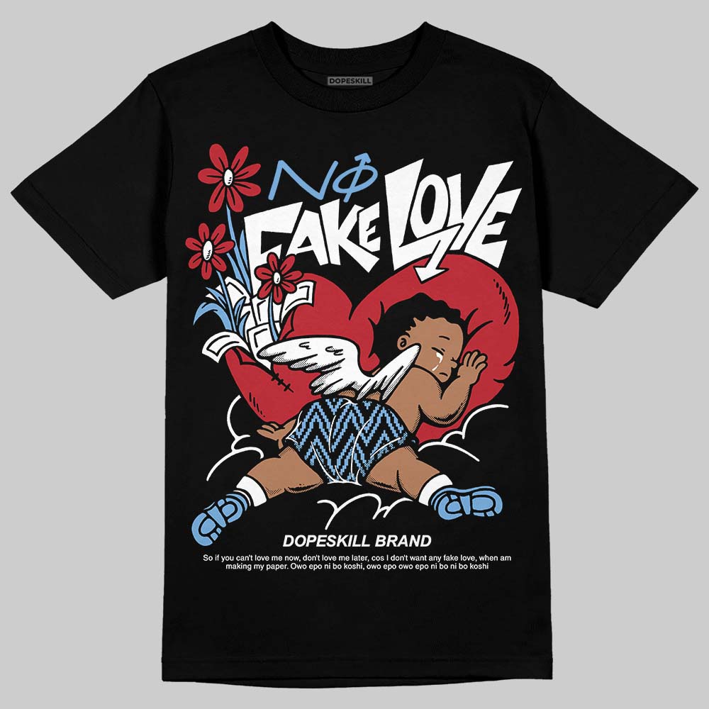 Melo 12s superstreetwear T-Shirt No Fake Love Graphic