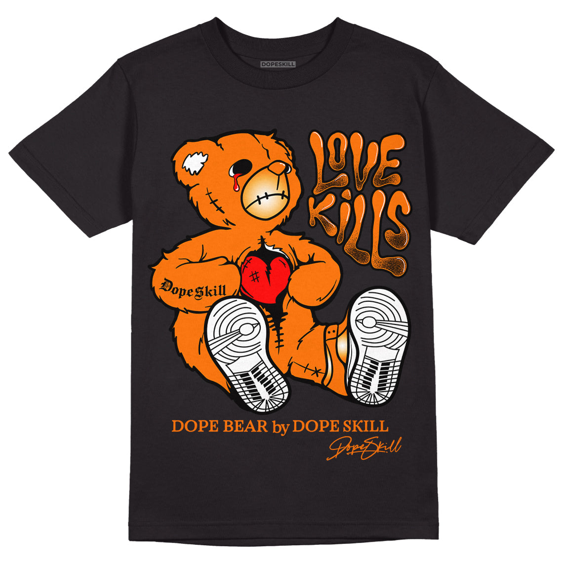 Dunk Low Magma Orange superstreetwear T-Shirt Love Kills Graphic