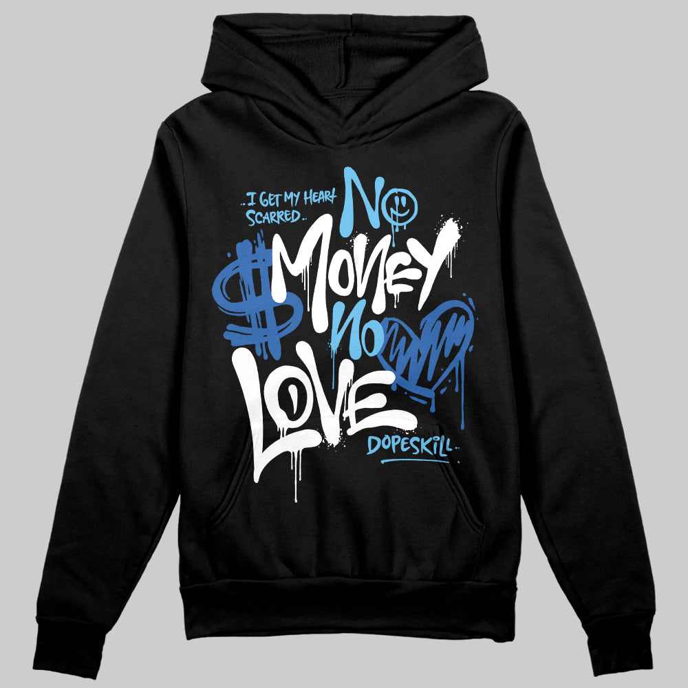 Blueberry 12s superstreetwear Hoodie Sweatshirt No Money No Love Typo Graphic