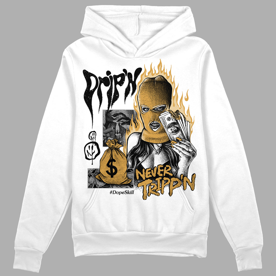 Gratitude 11s superstreetwear Hoodie Sweatshirt Drip'n Never Tripp'n Graphic