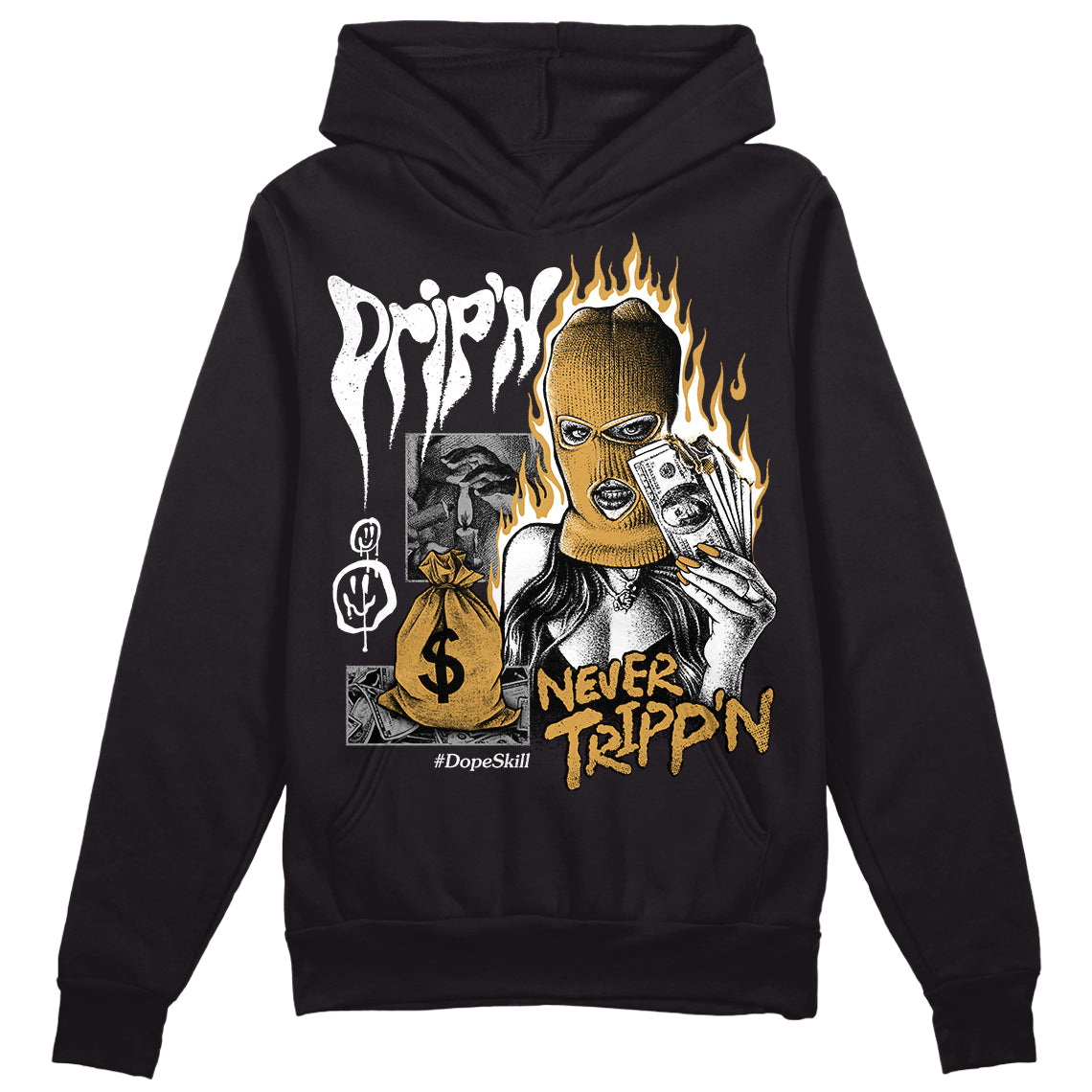 Gratitude 11s superstreetwear Hoodie Sweatshirt Drip'n Never Tripp'n Graphic