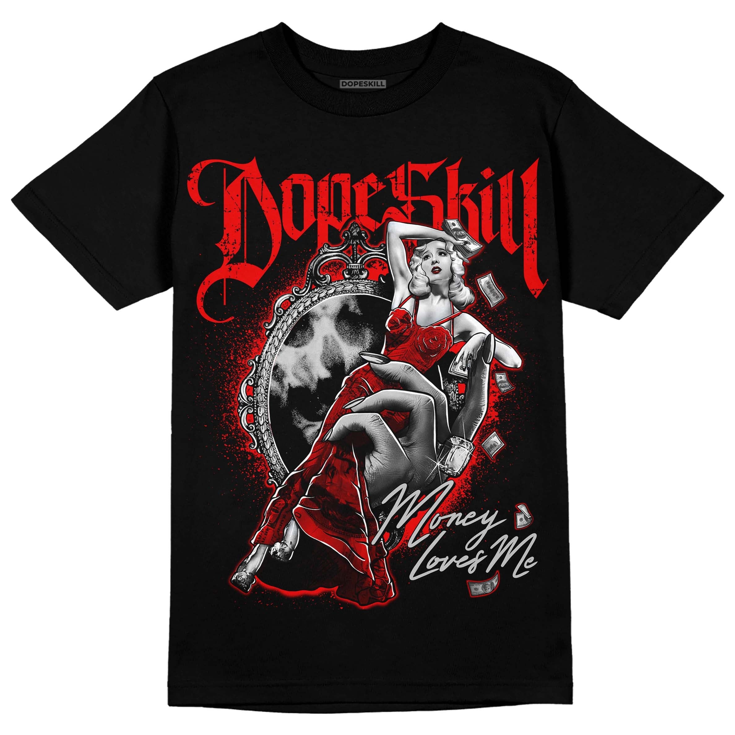 Cherry 12s superstreetwear T-Shirt Money Loves Me Graphic