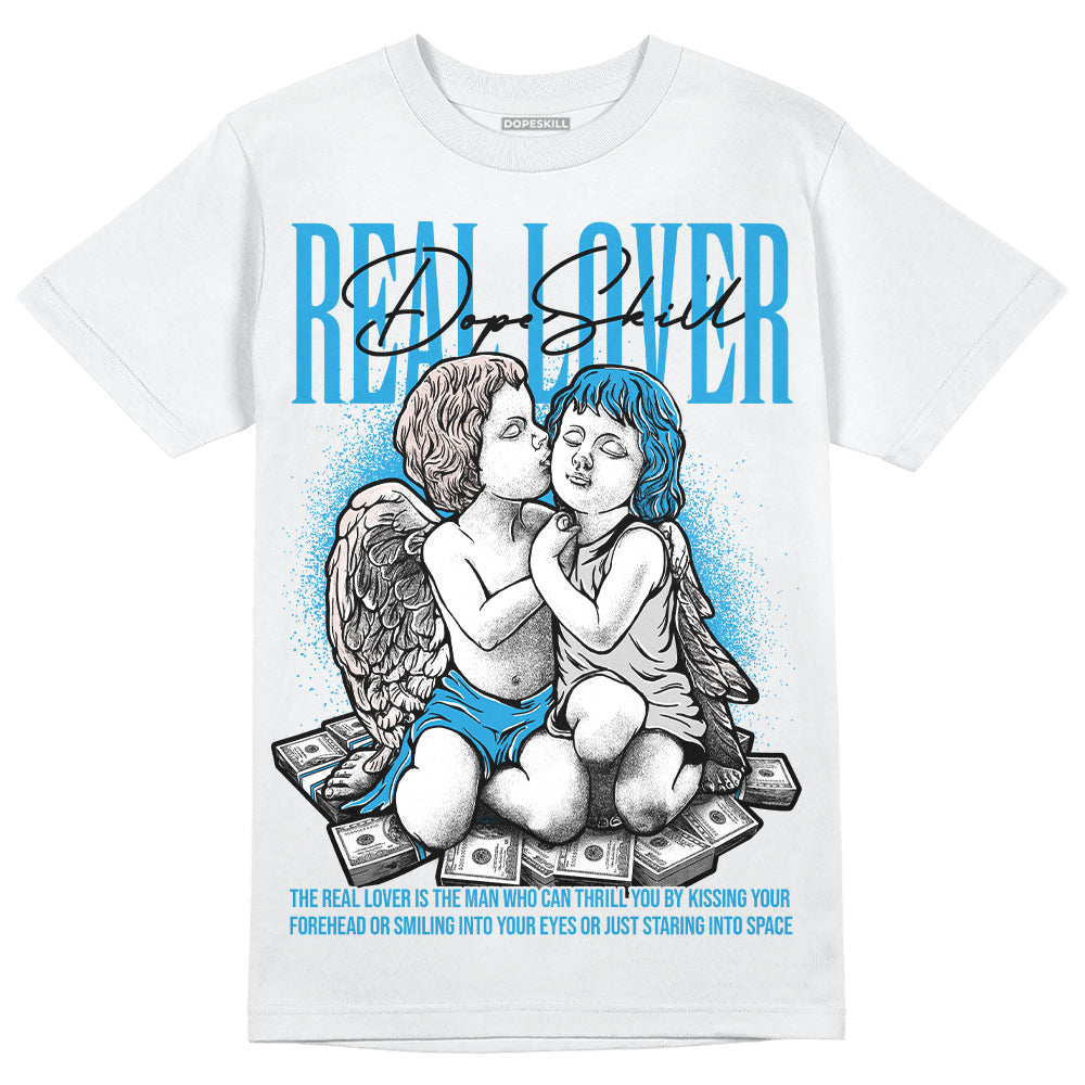 Military Blue 4s superstreetwear T-Shirt Real Lover Graphic
