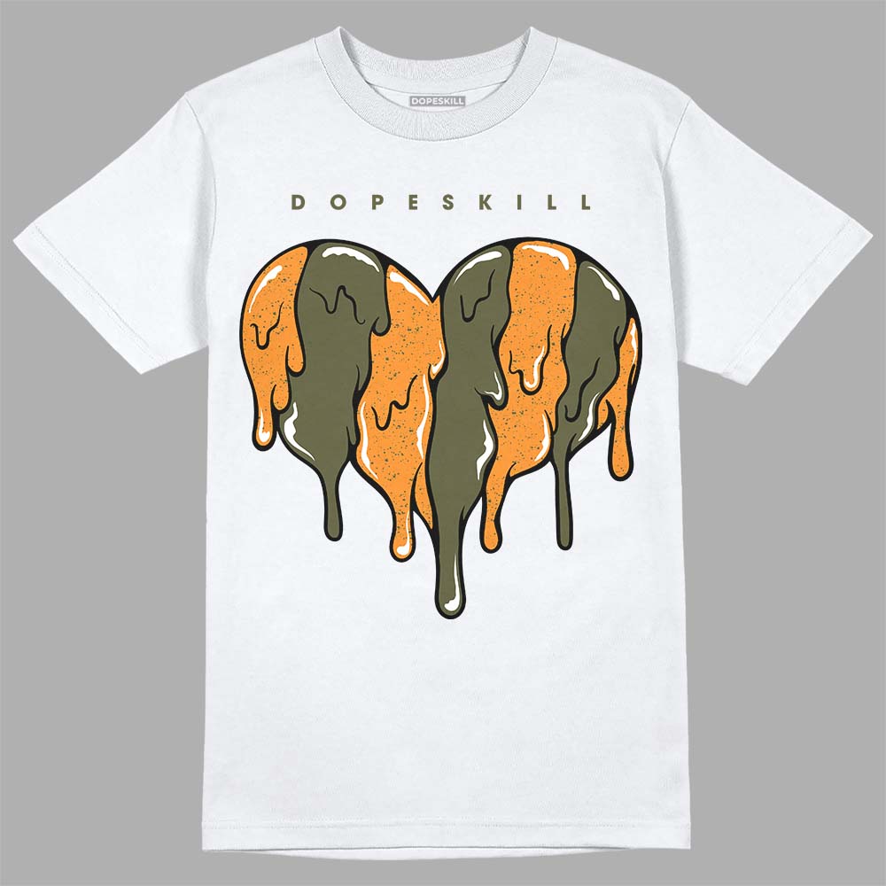 Olive 5s superstreetwear T-Shirt Slime Drip Heart Graphic