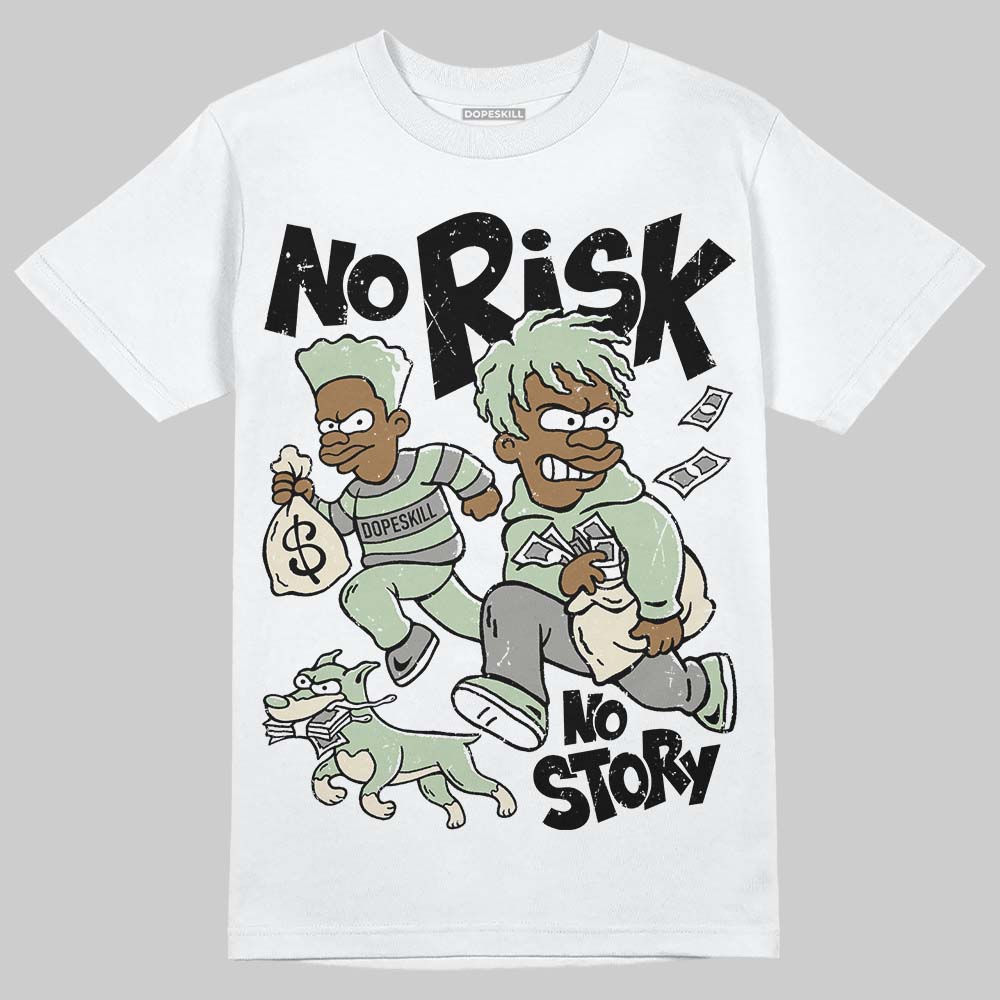 Seafoam 4s 2025 superstreetwear T-Shirt No Risk No Story Graphic