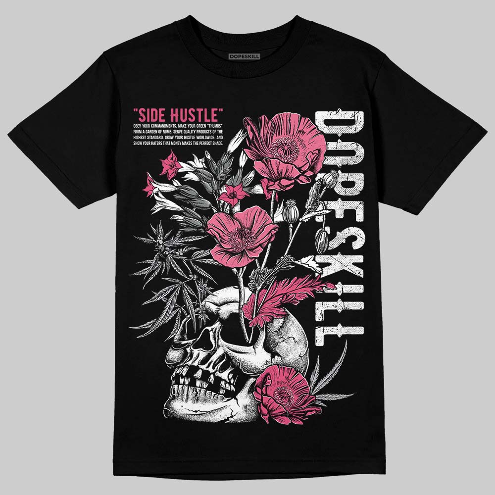 White Fluo Pink superstreetwear T-Shirt Side Hustle Graphic