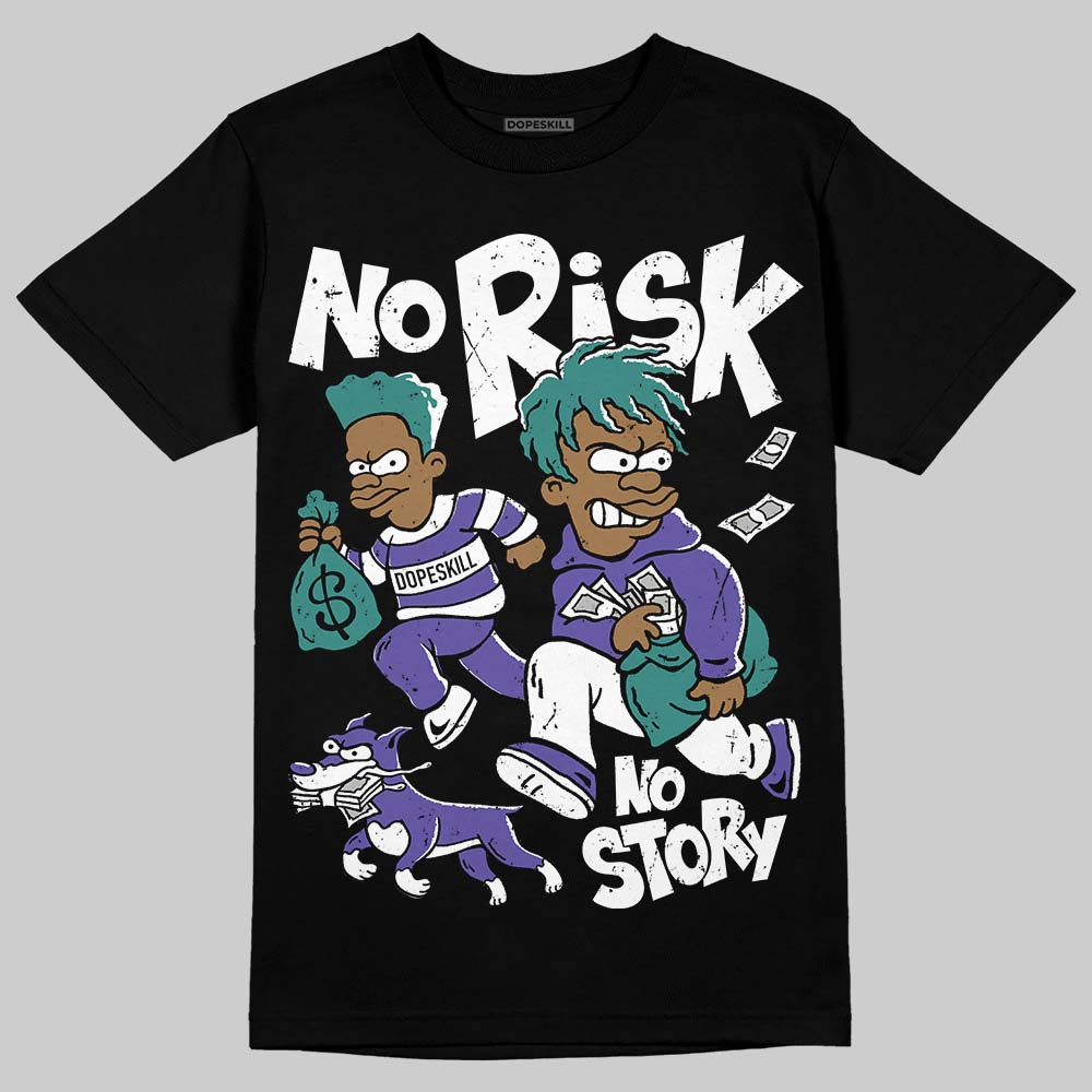 Grape 5s superstreetwear T-Shirt No Risk No Story Graphic