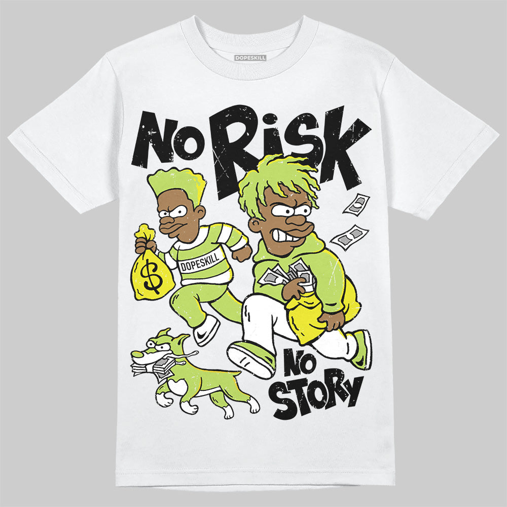 Bright Cactus 13s superstreetwear T-Shirt No Risk No Story Graphic