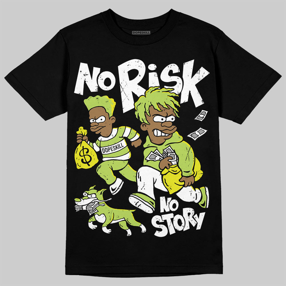 Bright Cactus 13s superstreetwear T-Shirt No Risk No Story Graphic