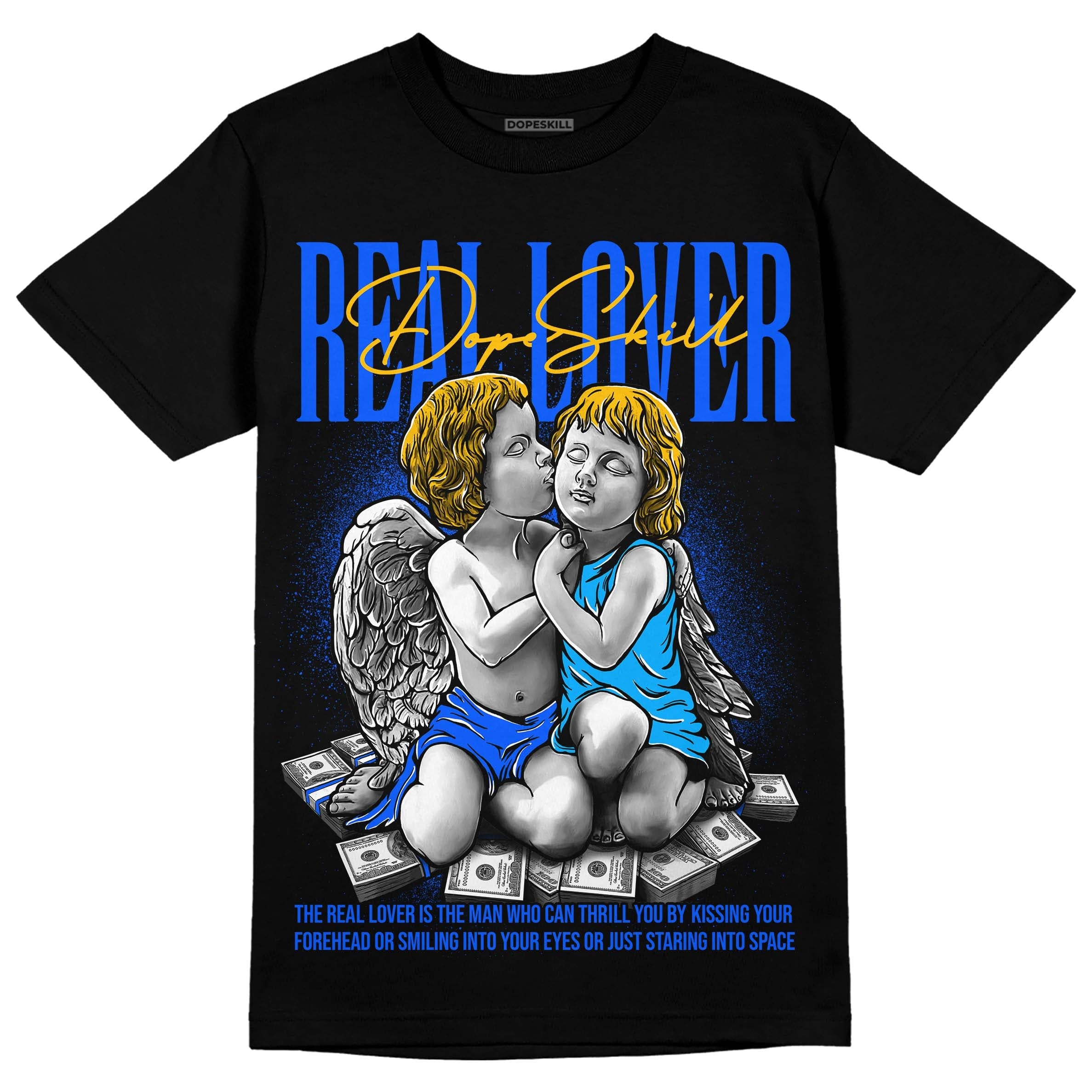 Royal Blue Collection superstreetwear T-Shirt Real Lover Graphic