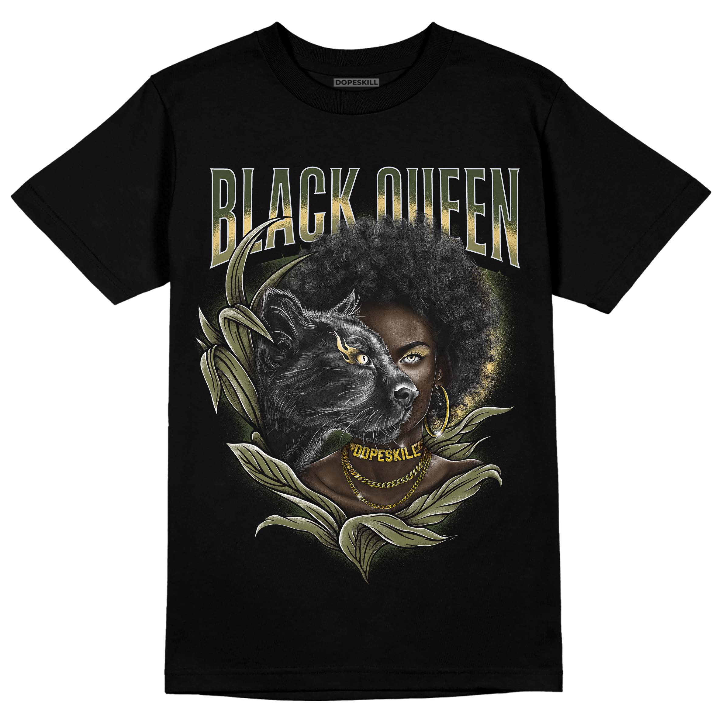 Craft Olive 4s superstreetwear T-Shirt New Black Queen Graphic