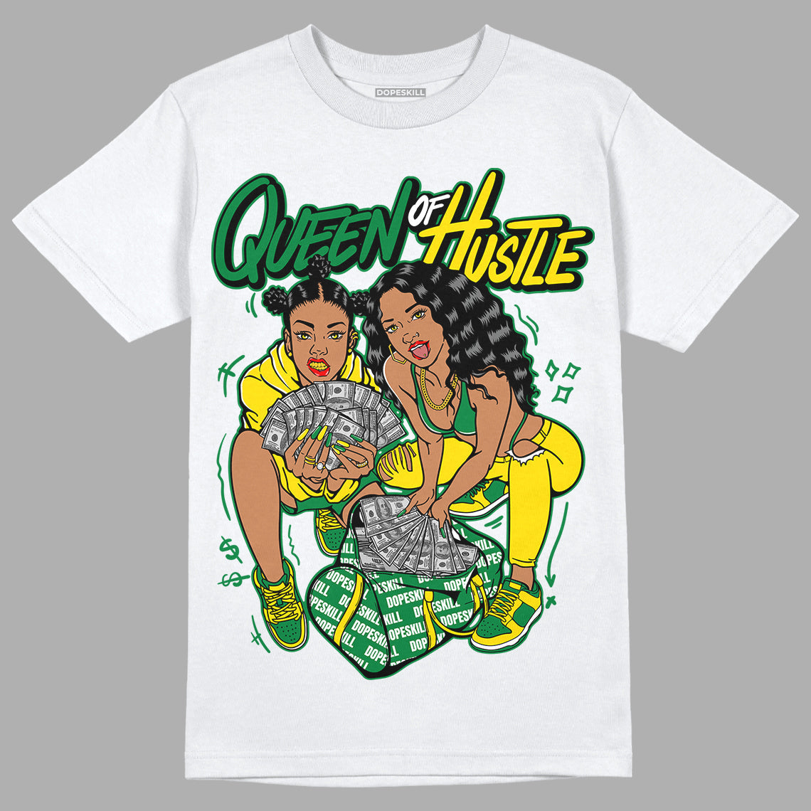 Dunk Low Reverse Brazil superstreetwear T-Shirt Queen Of Hustle Graphic