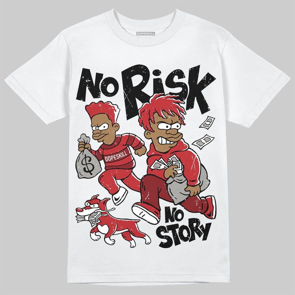 Flu Game 12s superstreetwear T-Shirt No Risk No Story Graphic