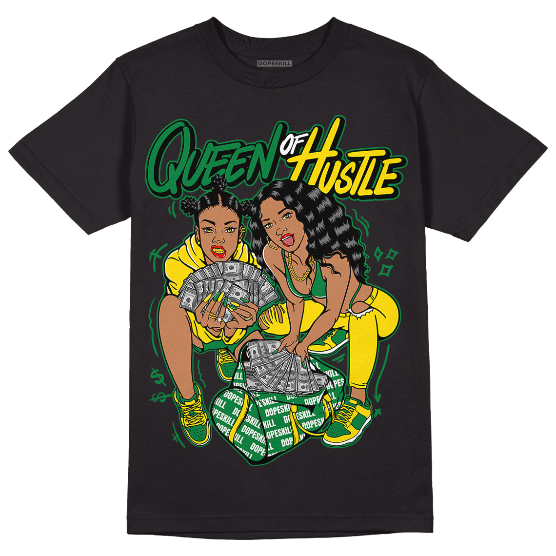 Dunk Low Reverse Brazil superstreetwear T-Shirt Queen Of Hustle Graphic