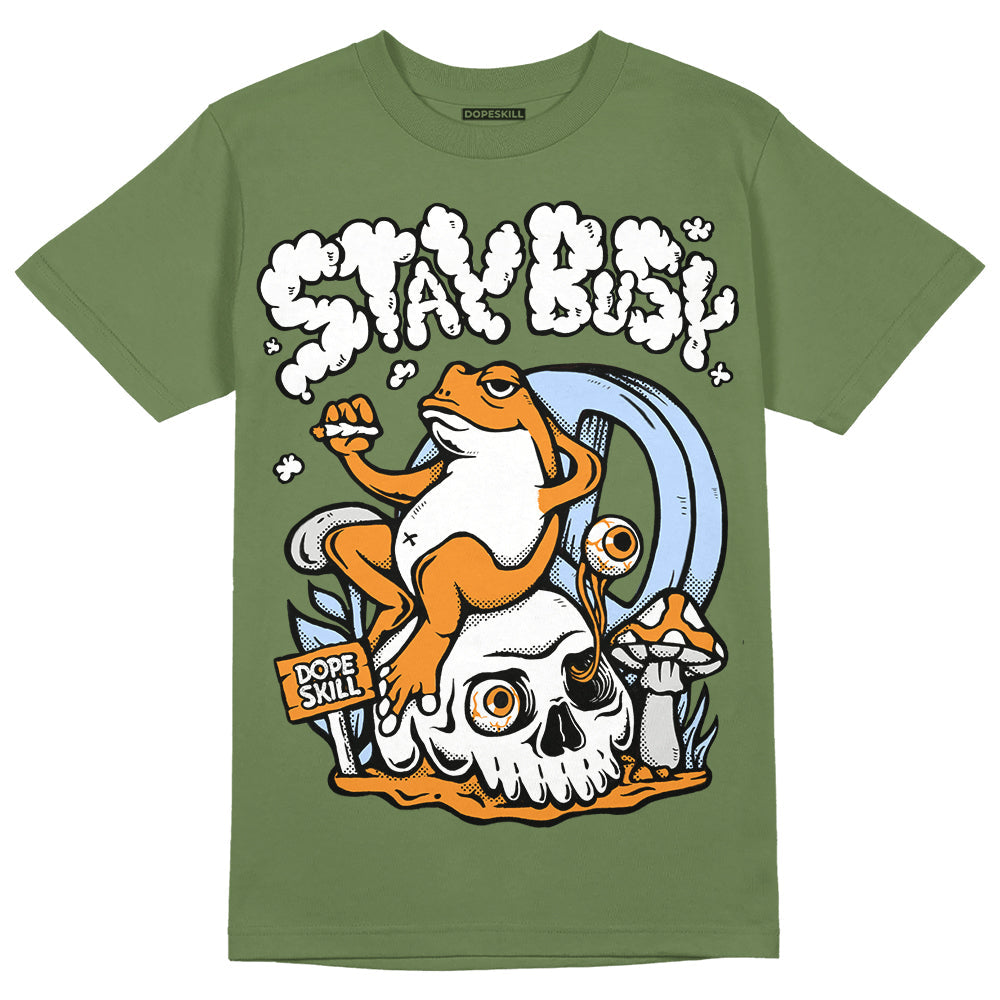 Olive 5s superstreetwear Olive T-shirt Stay Busy Graphic