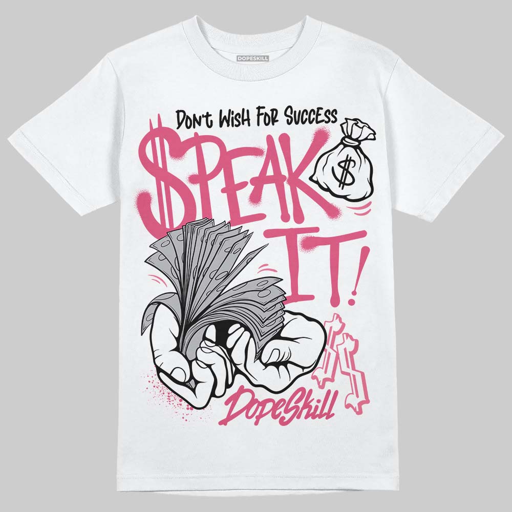White Fluo Pink superstreetwear T-Shirt Speak It Graphic