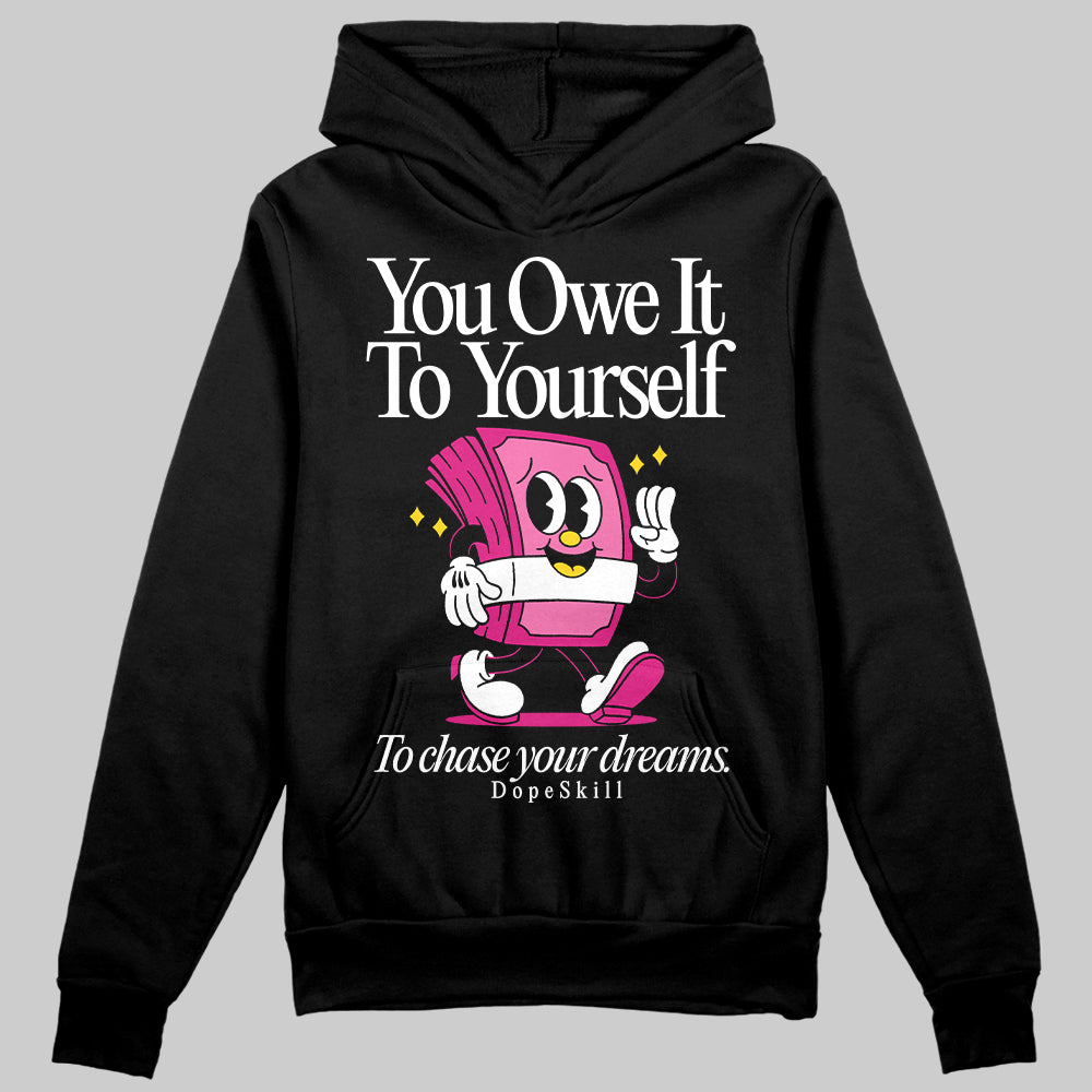 Rick RO Pink Leather Sneakers superstreetwear Hoodie Sweatshirt Owe It To Yourself Graphic