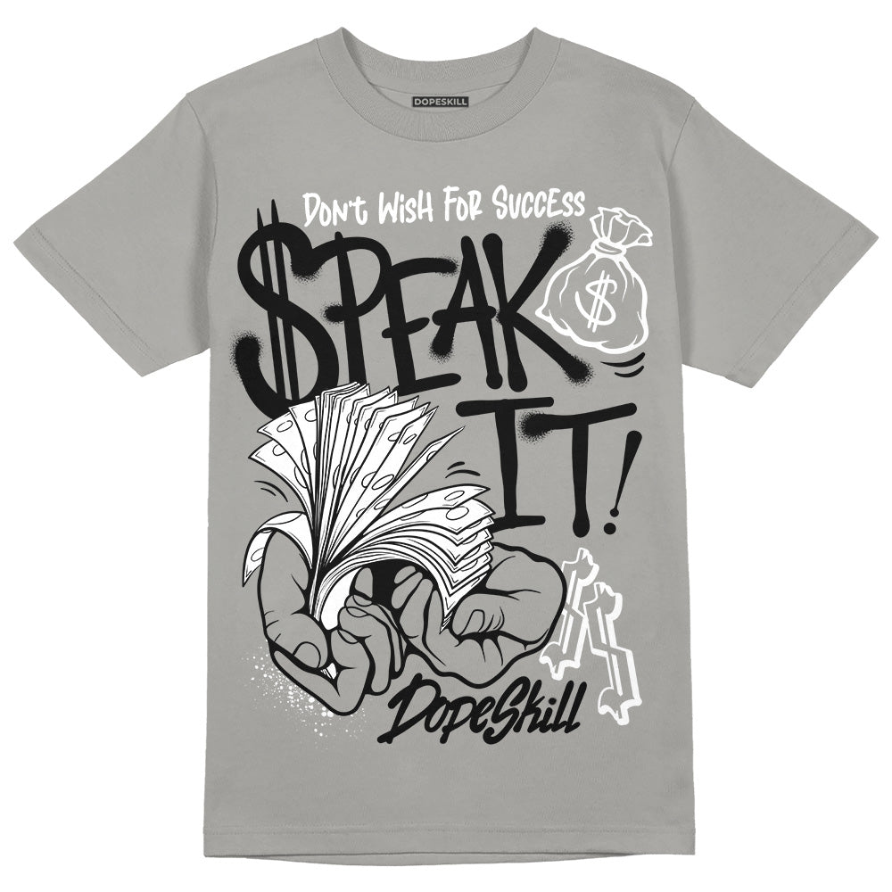 Wet Cement 4s superstreetwear Grey T-shirt Speak It Graphic