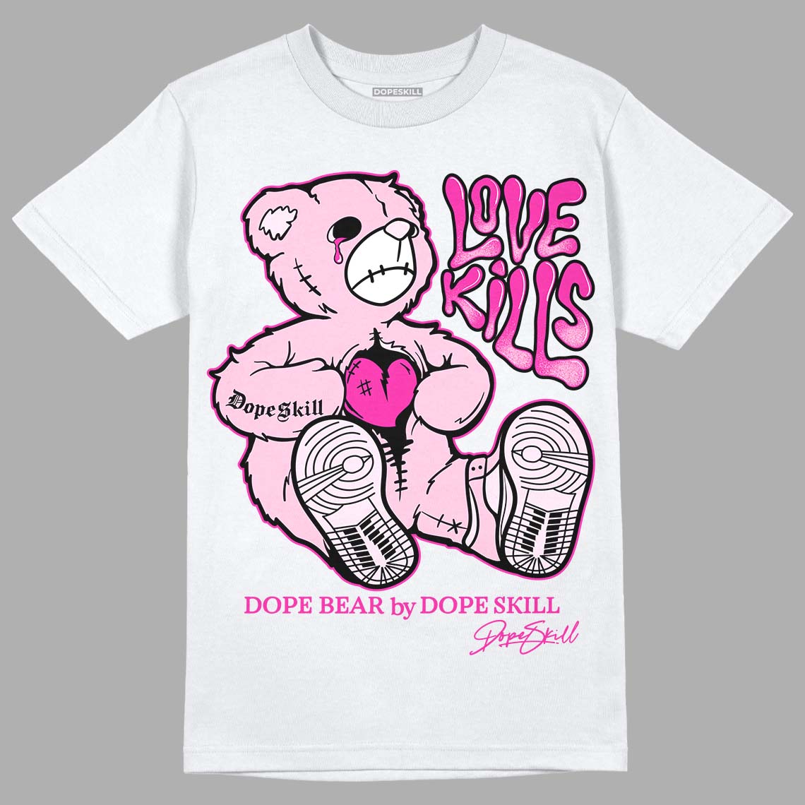 Triple Pink Dunk Low superstreetwear T-Shirt Love Kills Graphic