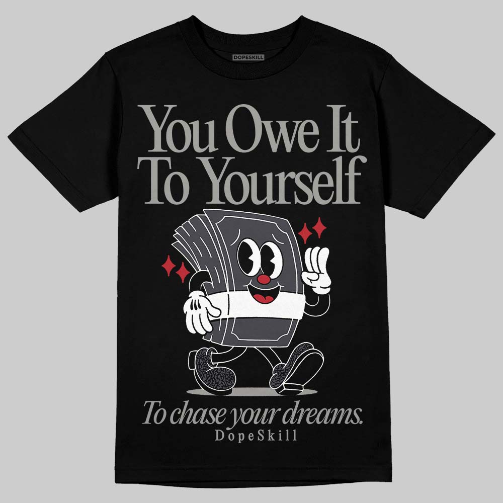 Black Cat 3s superstreetwear T-Shirt Owe It To Yourself Graphic