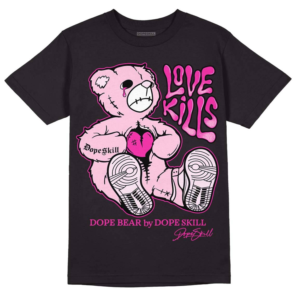 Triple Pink Dunk Low superstreetwear T-Shirt Love Kills Graphic