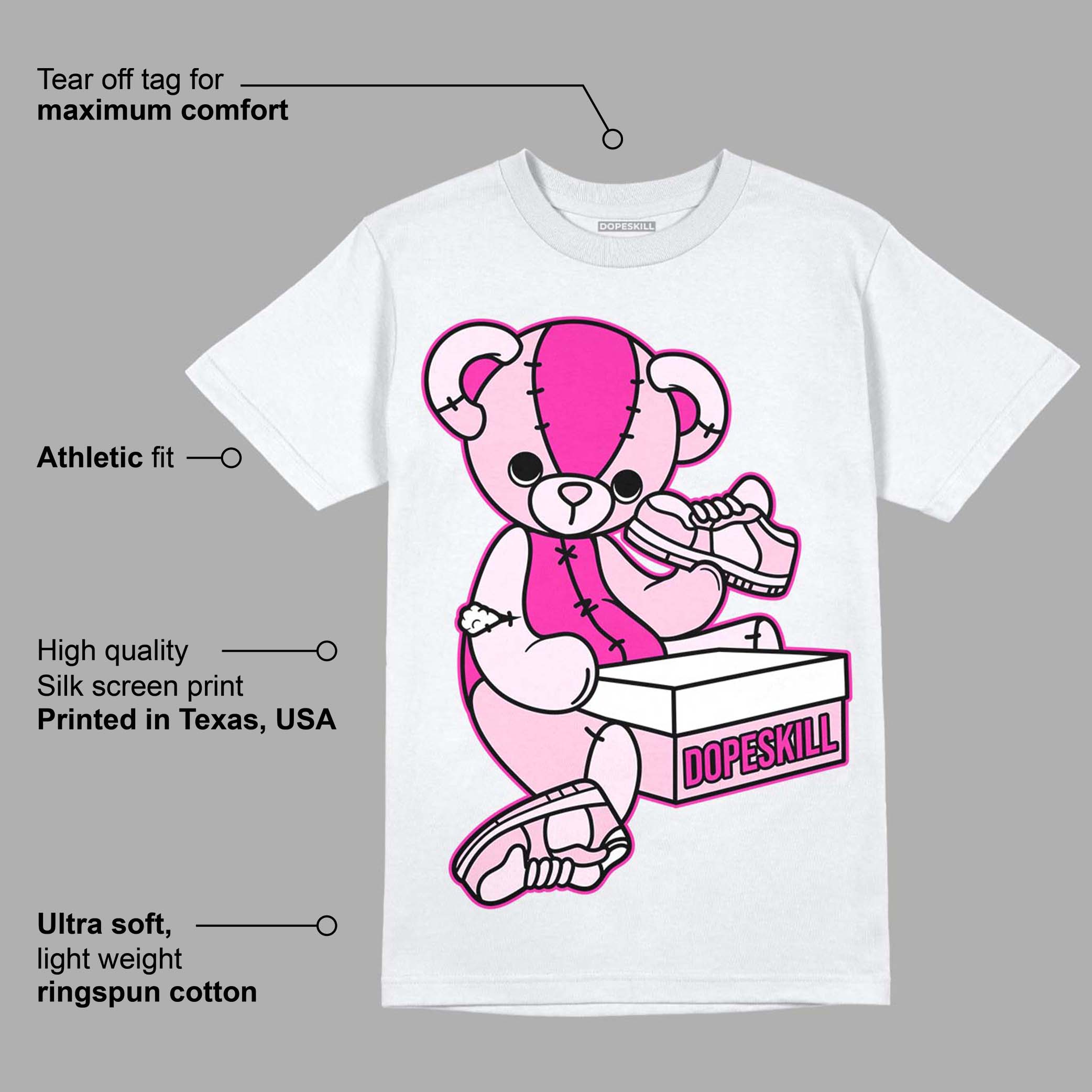 Triple Pink Dunk Low superstreetwear T-Shirt Sneakerhead BEAR Graphic