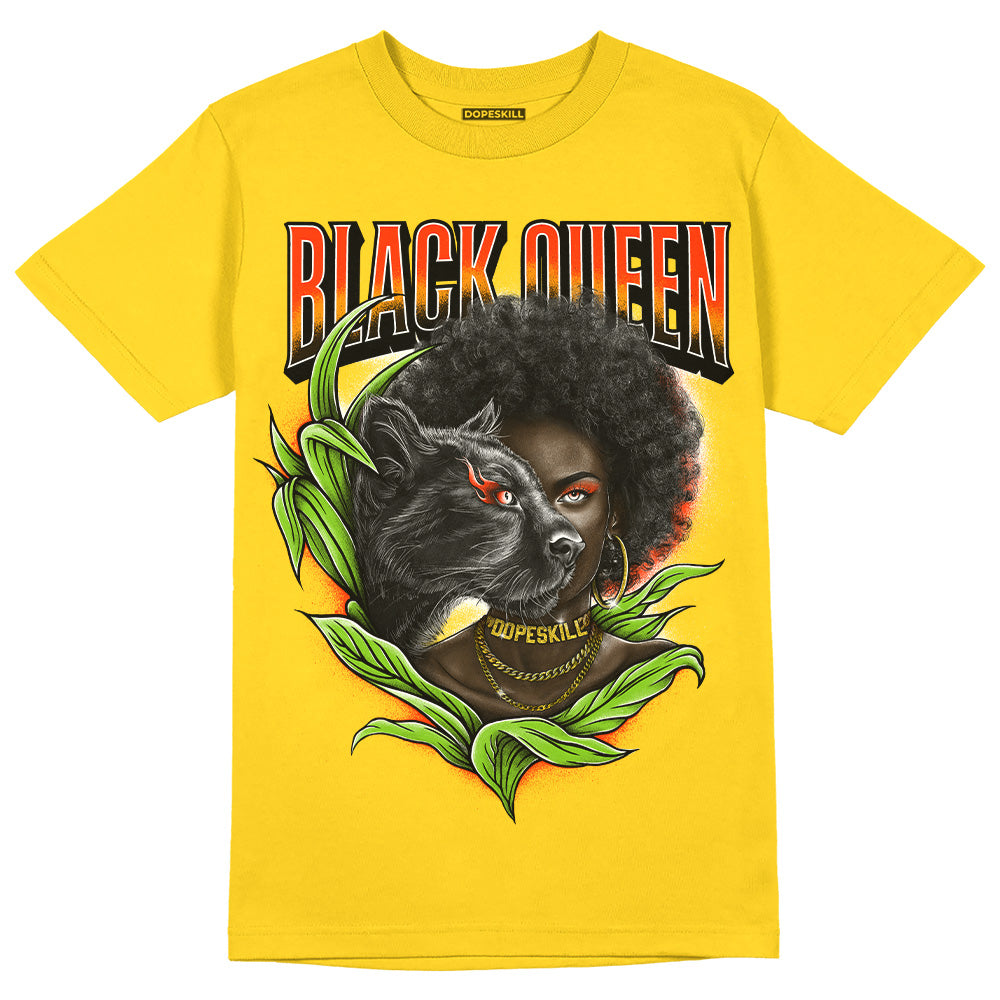 Yellow Ochre 6s superstreetwear Yellow T-shirt New Black Queen Graphic