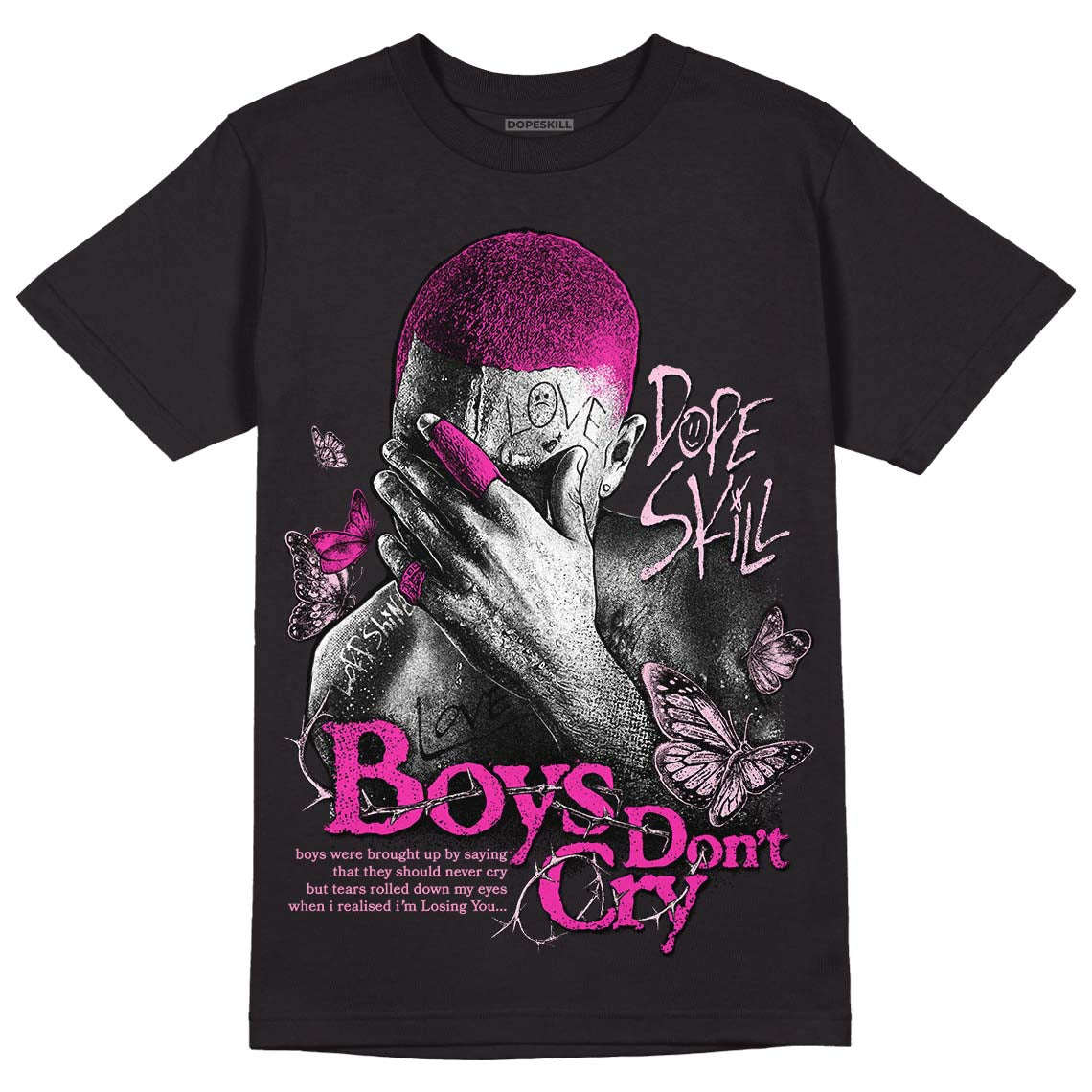 Triple Pink Dunk Low superstreetwear T-Shirt Boys Don't Cry Graphic