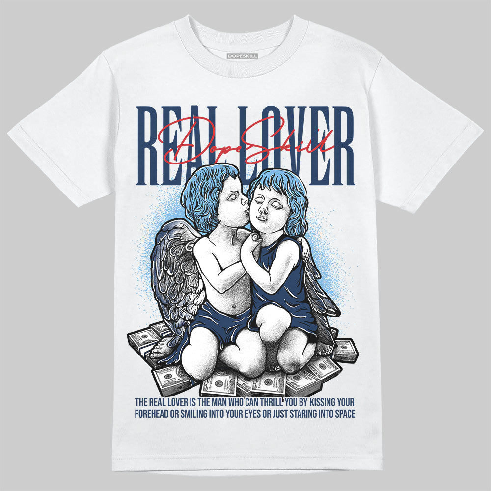 Summit White Navy 4s superstreetwear T-Shirt Real Lover Graphic