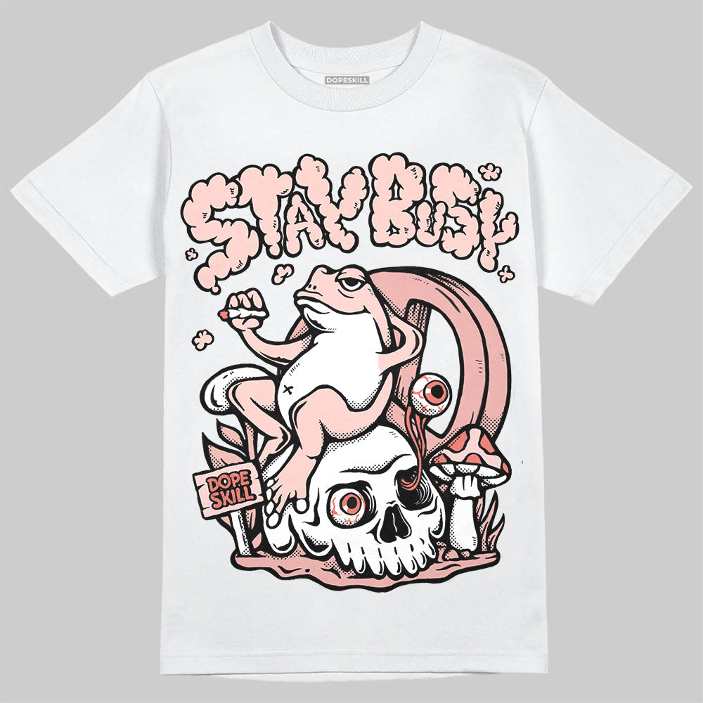 Leather Curb Glitter Pale Pink superstreetwear T-Shirt Stay Busy Graphic