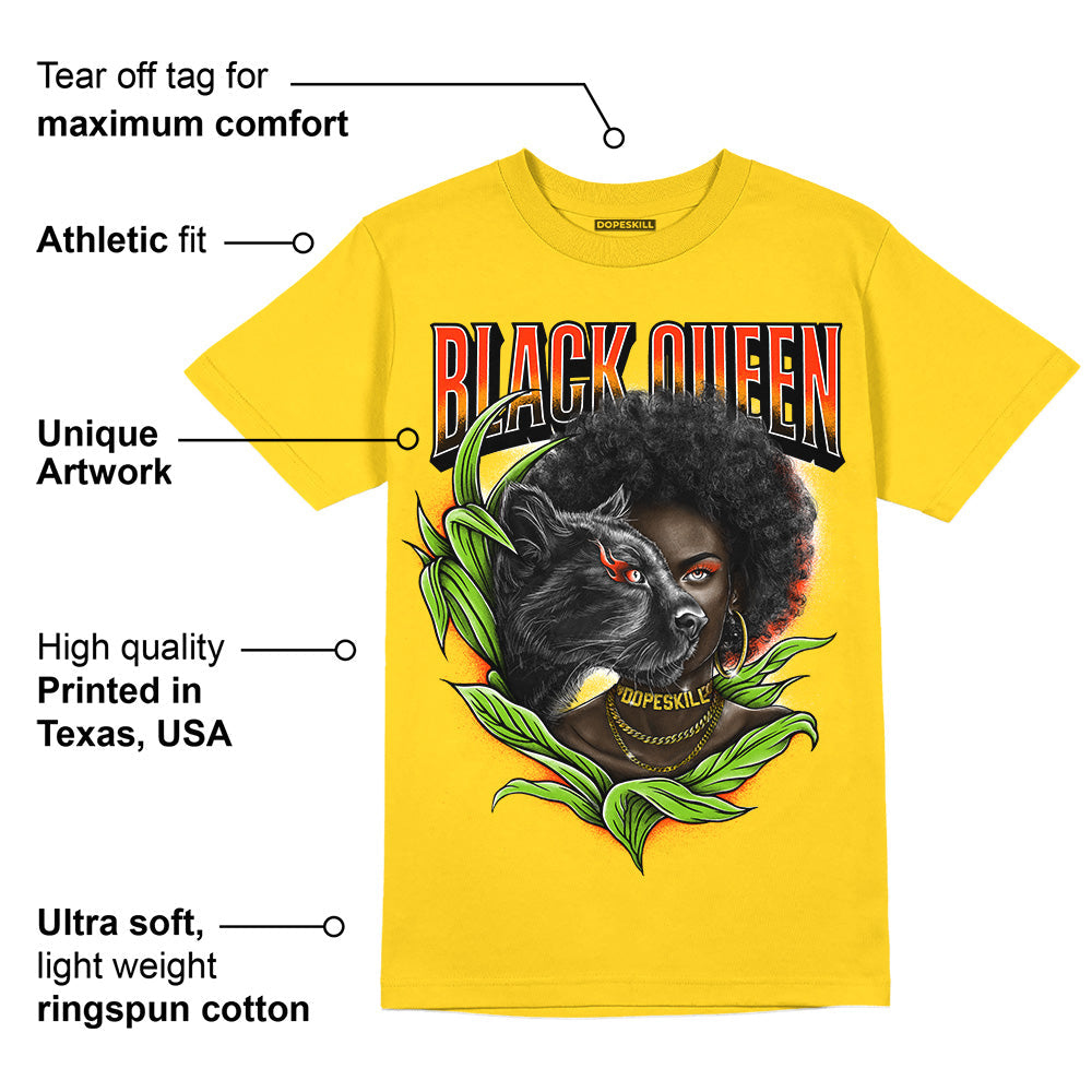Yellow Ochre 6s superstreetwear Yellow T-shirt New Black Queen Graphic