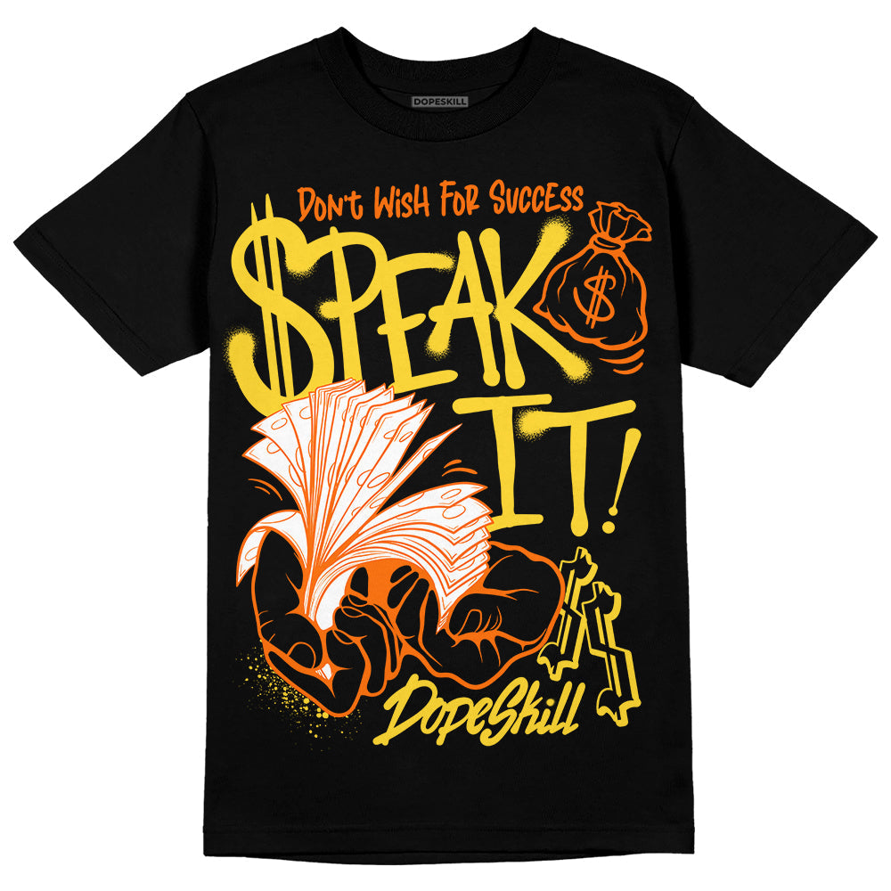 Black Tour Yellow AJ 4 Thunder superstreetwear Unisex T-Shirt Speak It Graphic