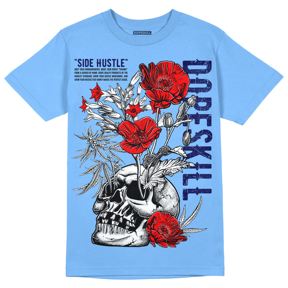Powder Blue 9s superstreetwear Sky Blue T-shirt Side Hustle Graphic