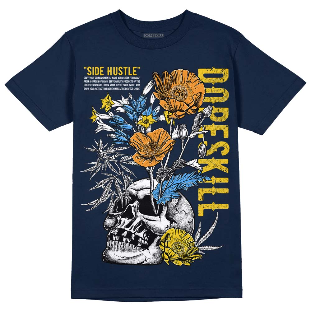 Michigan Dunks superstreetwear Midnight Navy T-Shirt Side Hustle Graphic