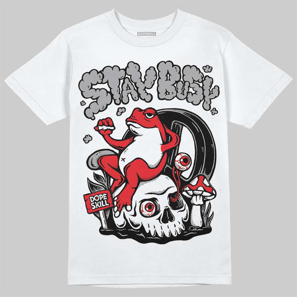 White Thunder 4s superstreetwear T-Shirt Stay Busy Graphic