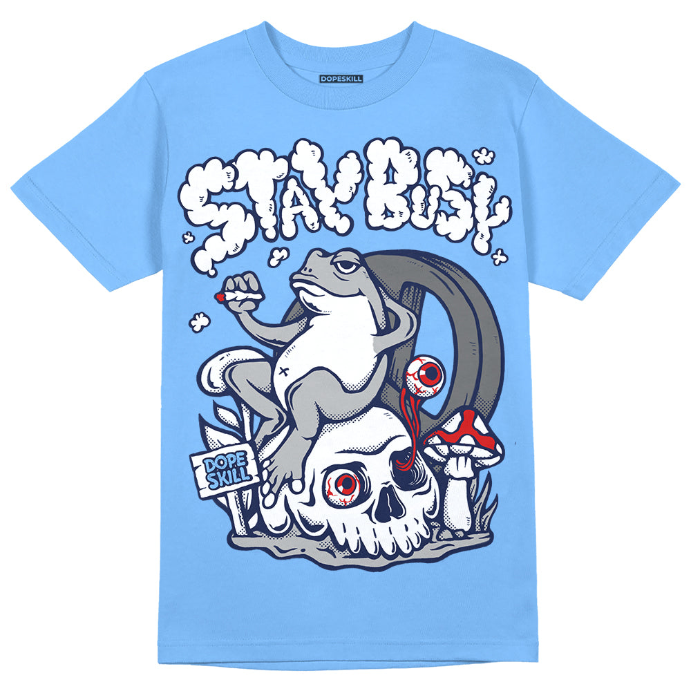 Powder Blue 9s superstreetwear Sky Blue T-shirt Stay Busy Graphic