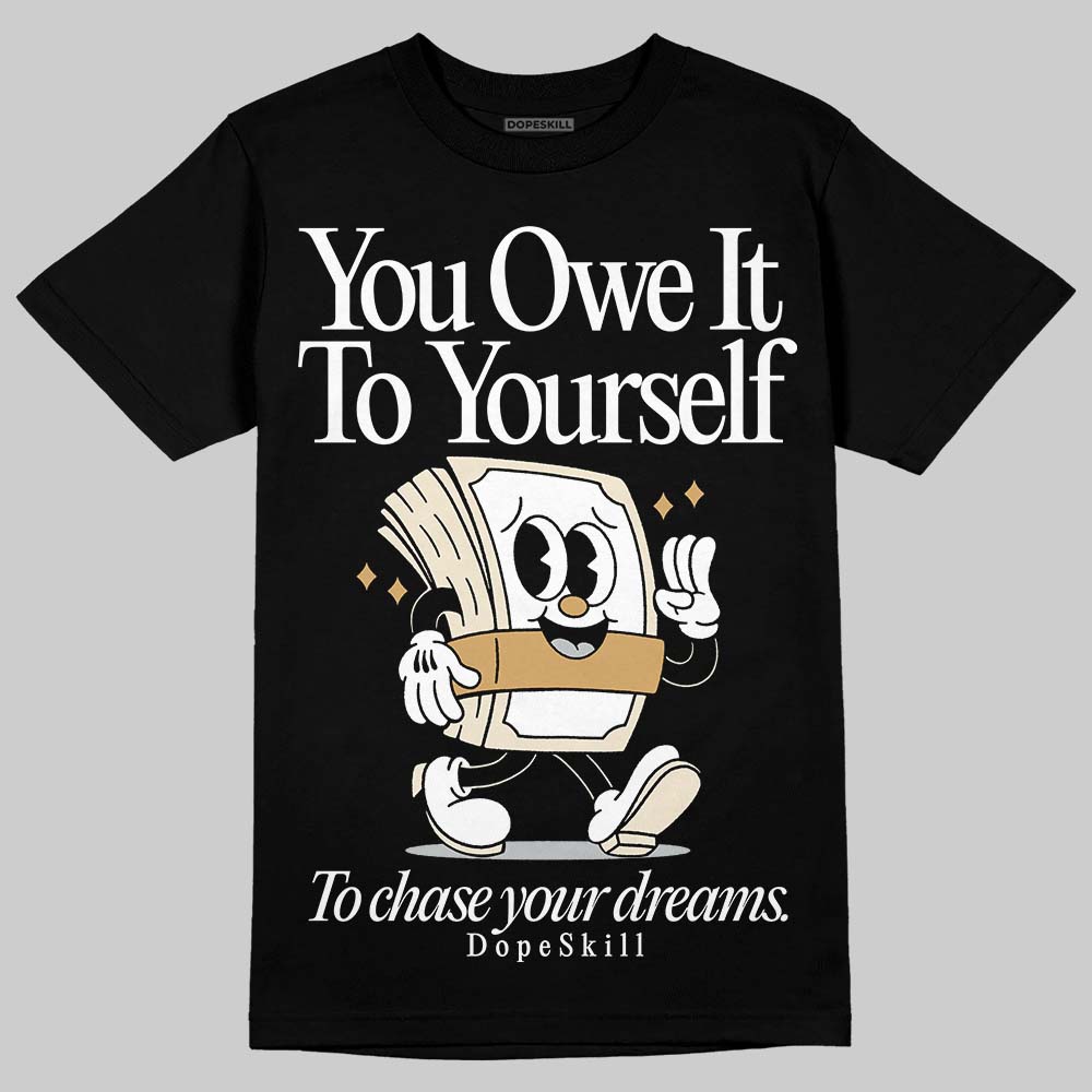 Reverse Metallic 5s superstreetwear T-Shirt Owe It To Yourself Graphic