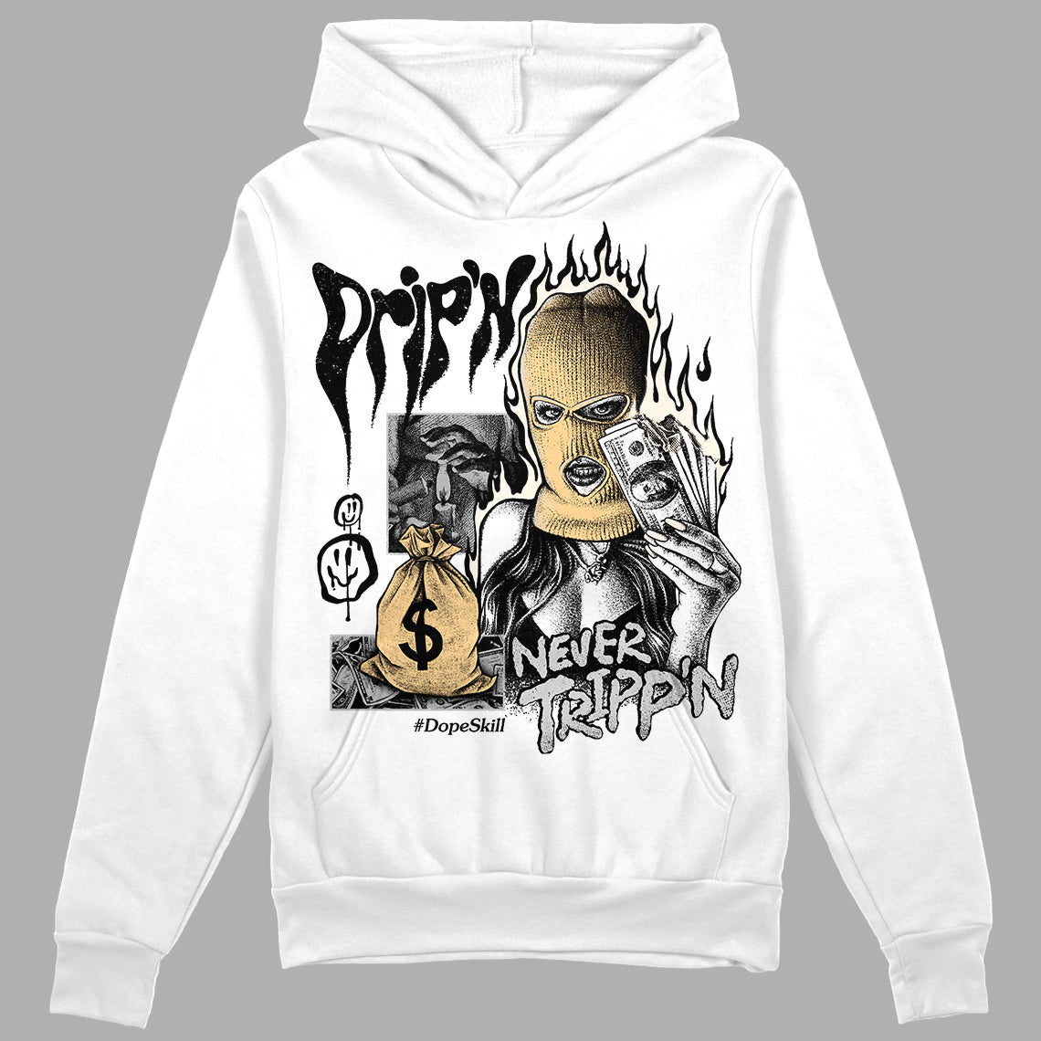 Off Noir 3s superstreetwear Hoodie Sweatshirt Drip'n Never Tripp'n Graphic