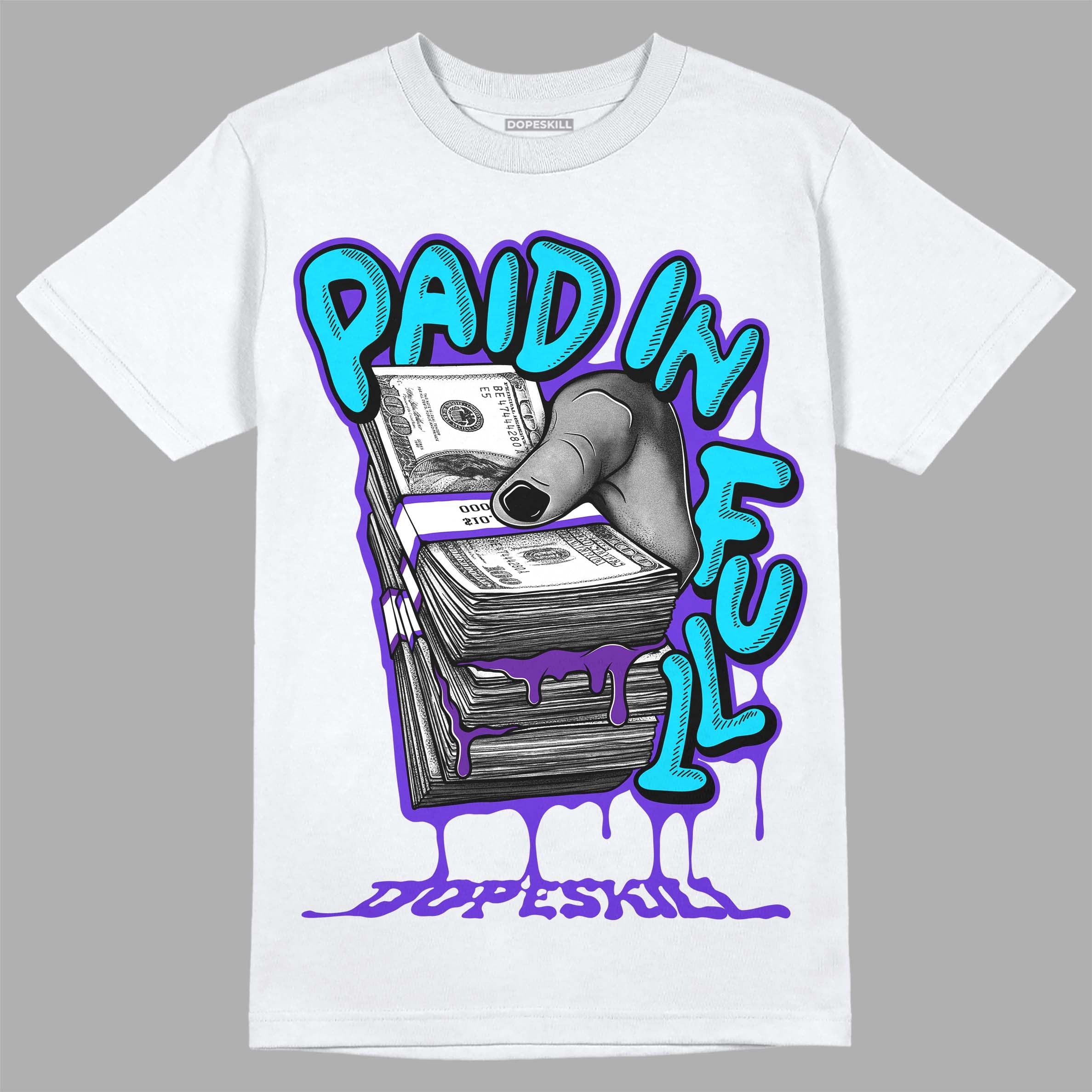 Aqua 6s superstreetwear T-Shirt Paid In Full Graphic