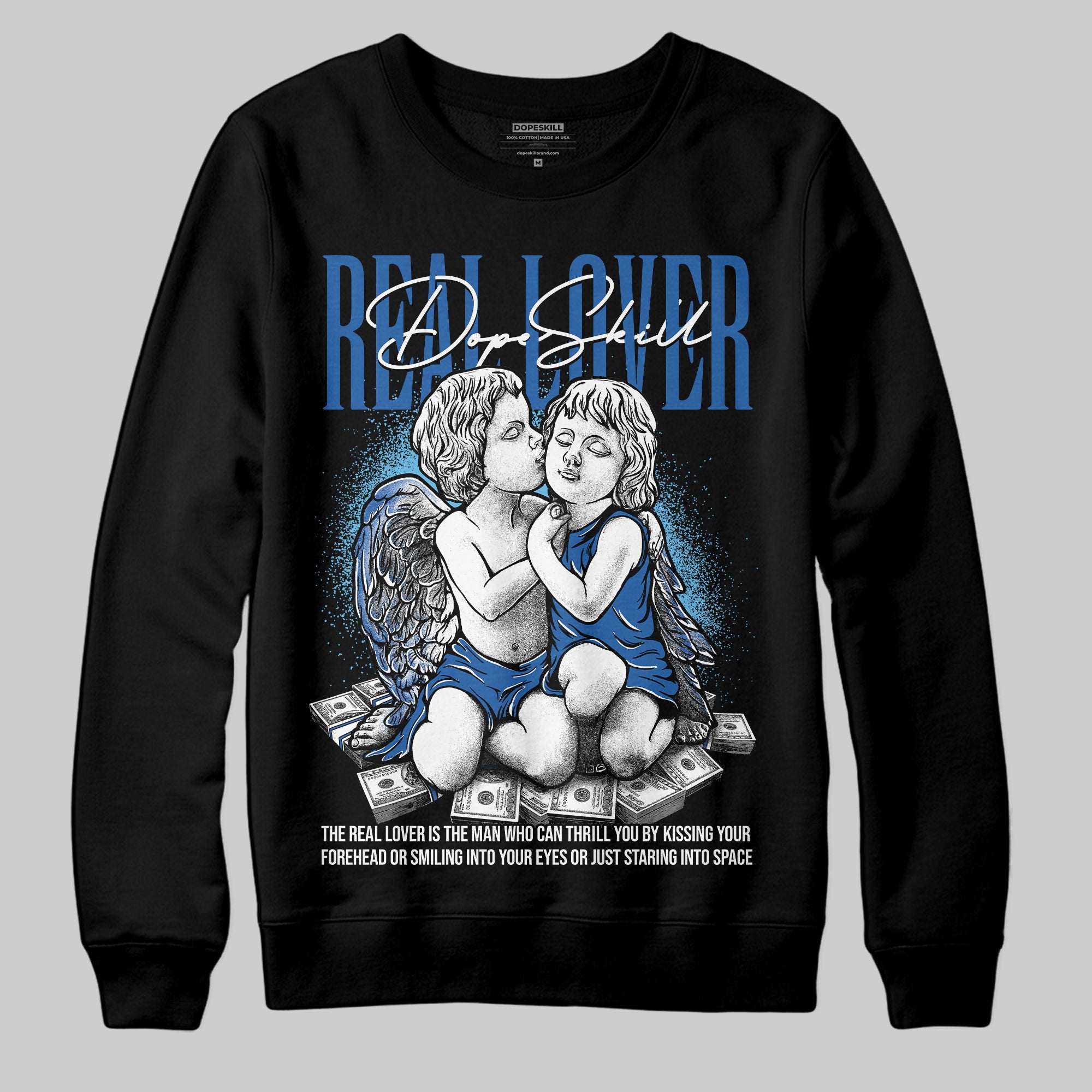 Blueberry 12s superstreetwear Sweatshirt Real Lover Graphic